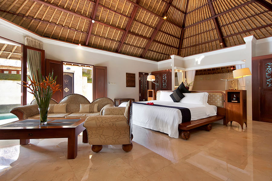 Bali Quarantine Package | Viceroy Bali terrace Villa Bedroom