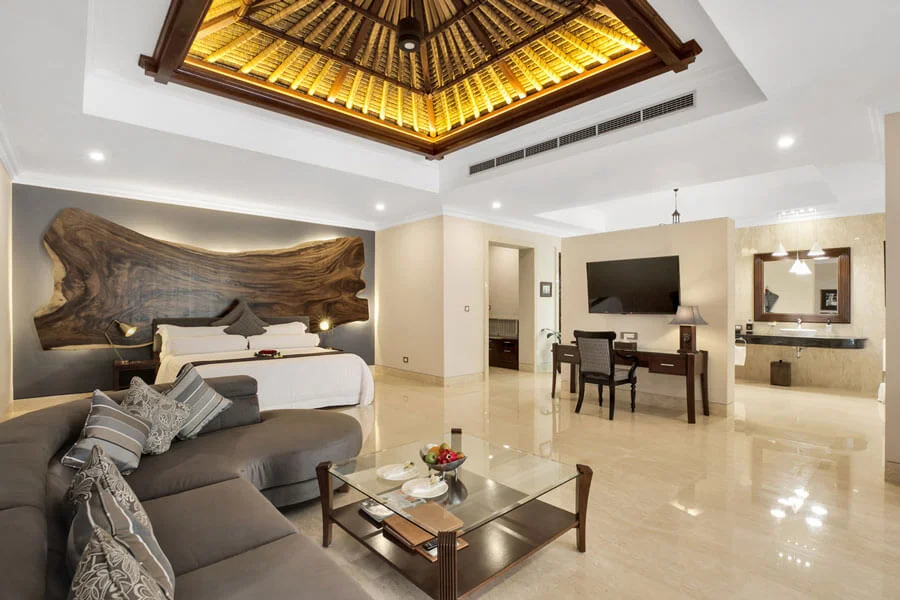 ubud private pool villa interior