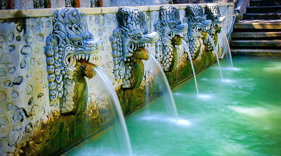 things to do in Bali - Sulphuric water bath