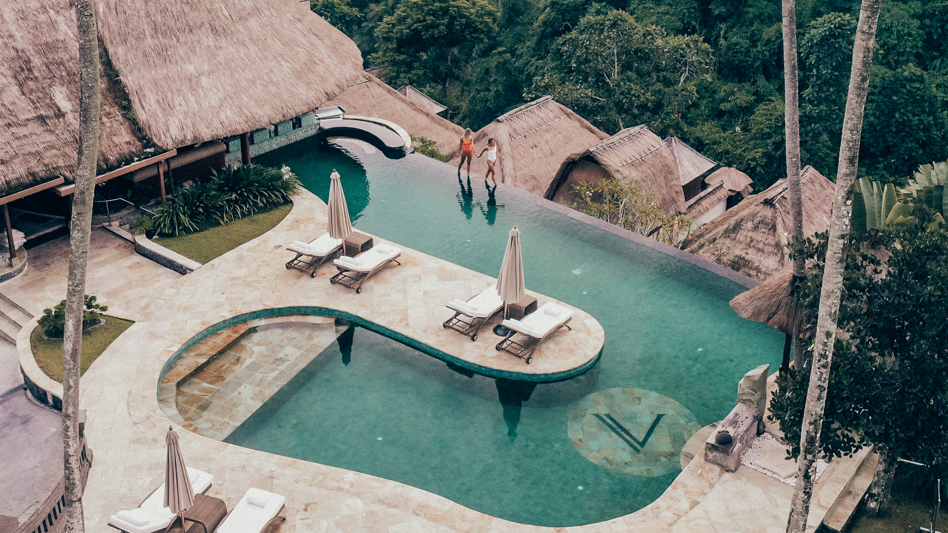Viceroy Bali Main Pool Aerial View March 2021