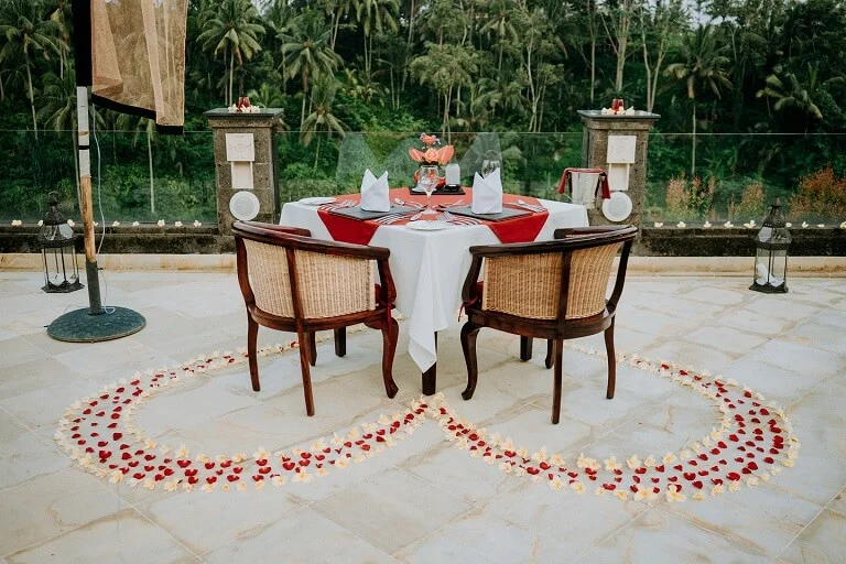 cascades dinner Ubud