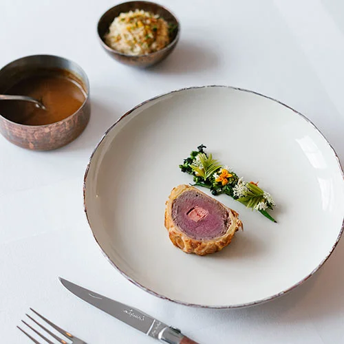 Aperitif Restaurant & Bar Dish - Venison Wellington