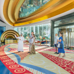 A 7 star hotel lobby