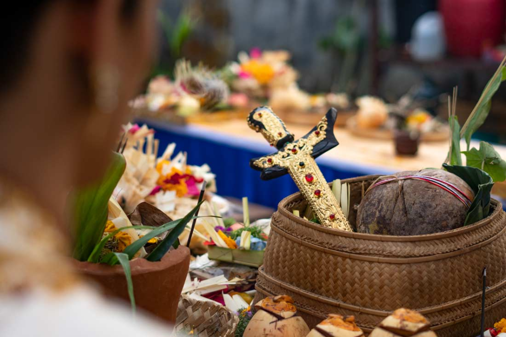 An offering in Bali