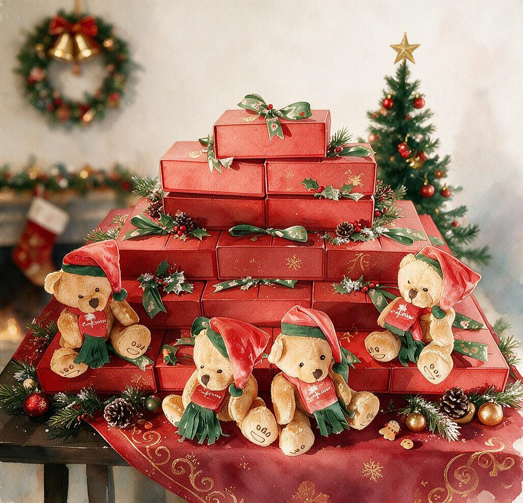 CasCades Teddy Bear Festive